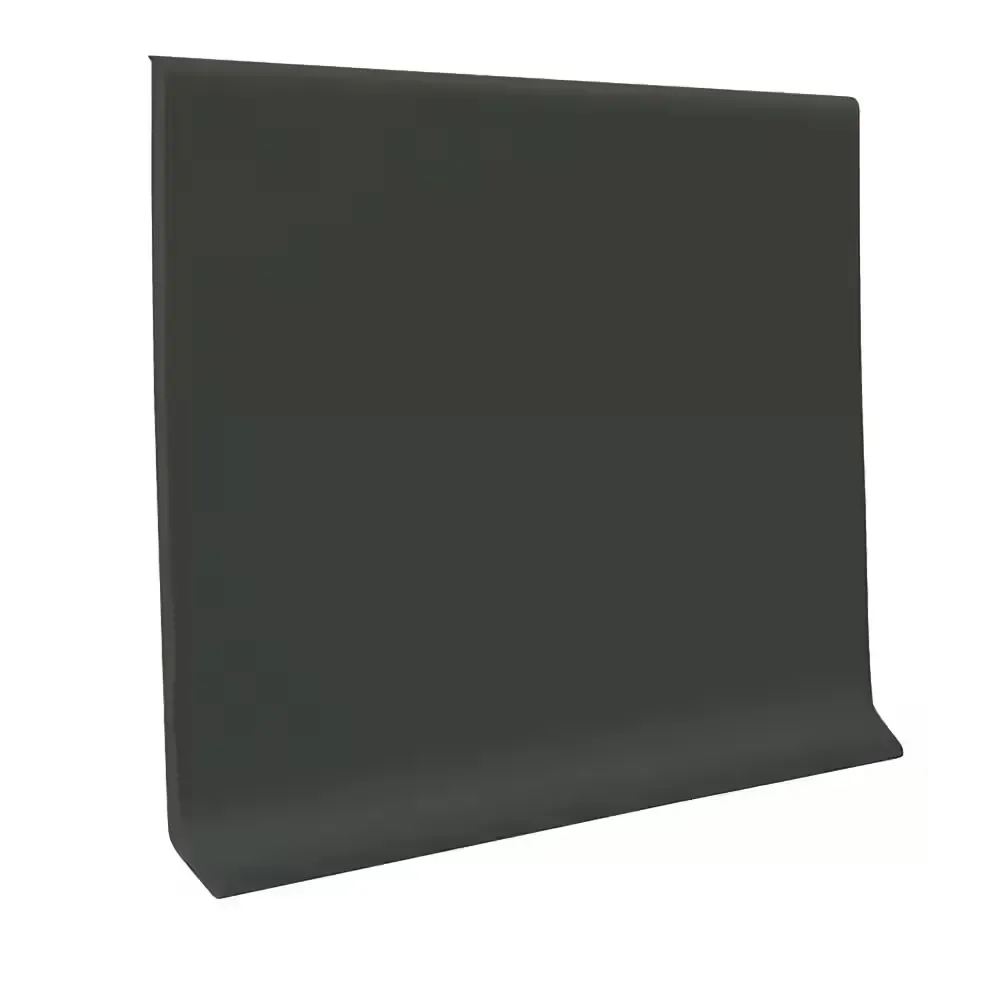 *** Pack of 5 *** 700 Series Black Brown 4 in. W x 1/8 in. T x 120 ft. L Thermoplastic Rubber Wall Cove Base Coil - image 1