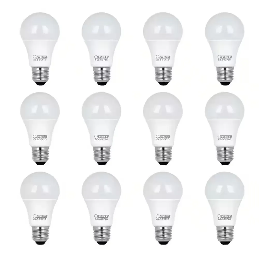 75-Watt Equivalent A19 Non-Dimmable General Purpose E26 Medium Base LED Light Bulb, Daylight 5000K (12-Pack) - image 1