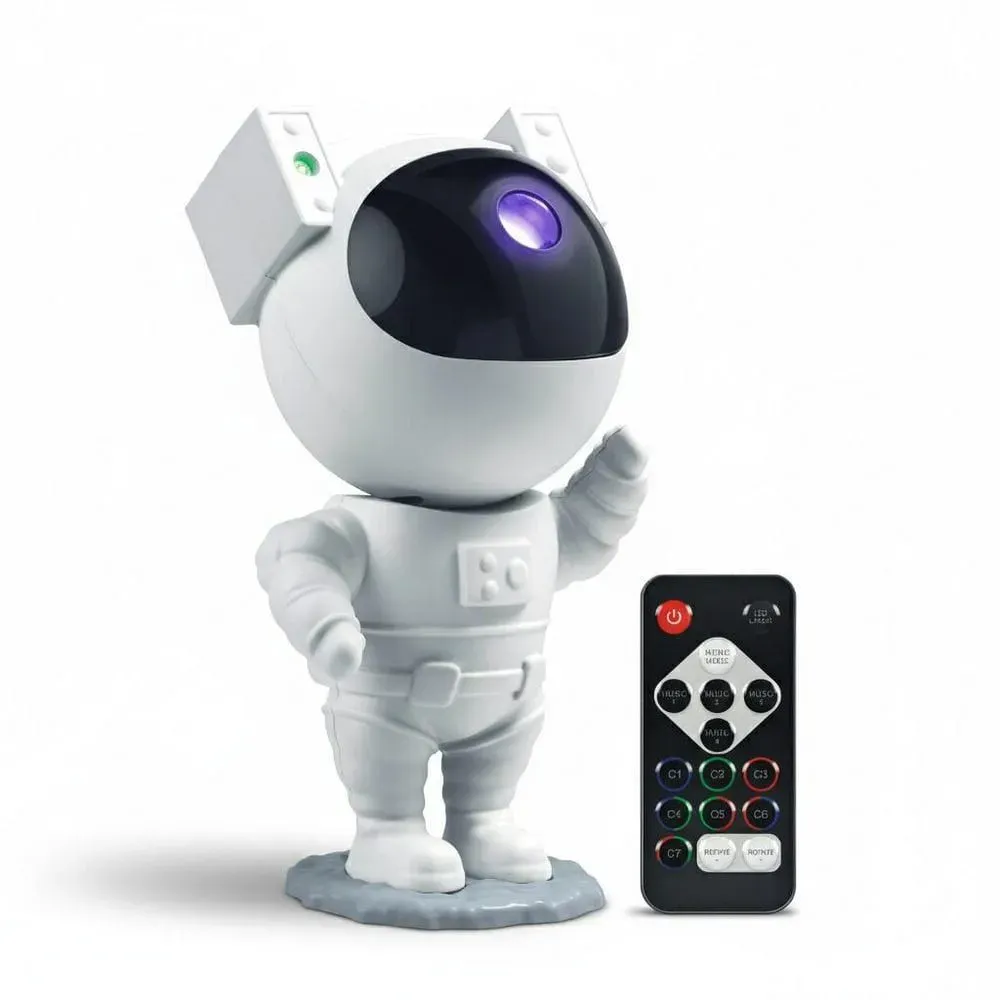 Unbranded 9.25 in. Sound React Multi-Color Integrated T10 1W LED Astronaut Galaxy Night Light - image 1