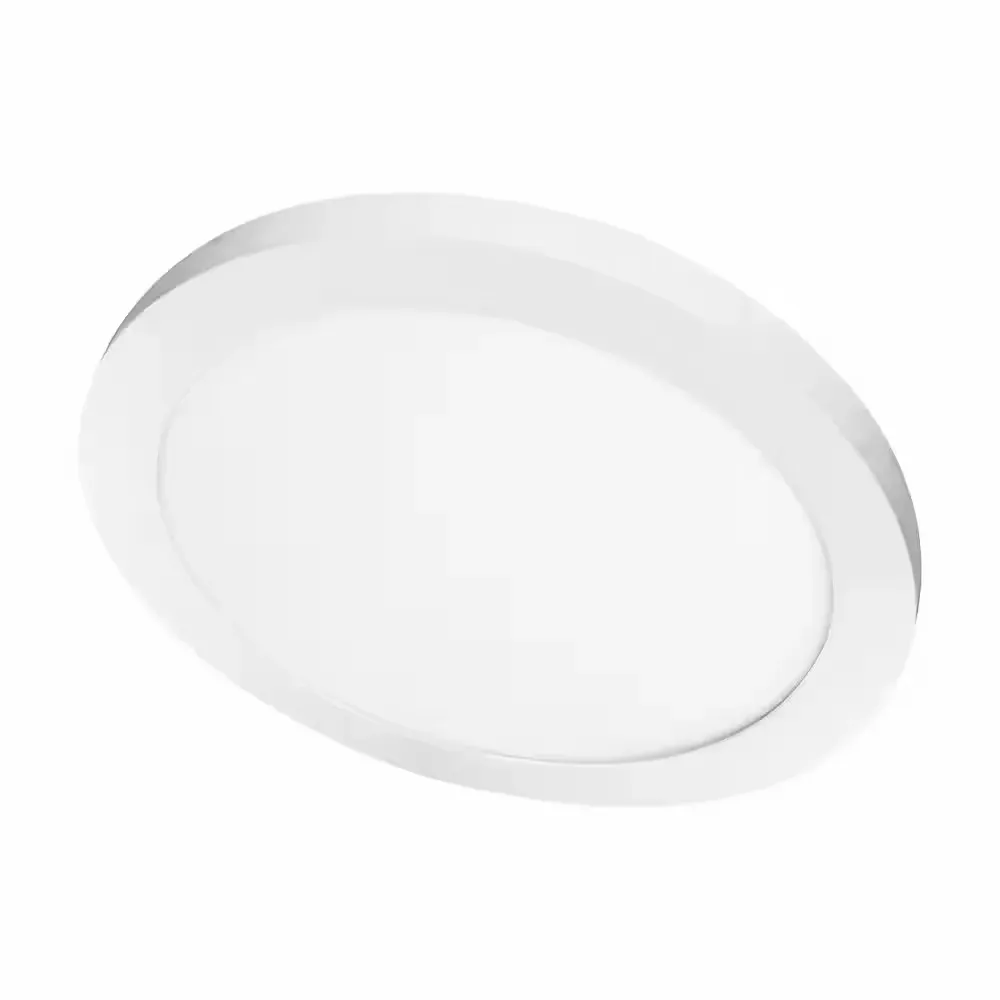 11 in. 12.5-Watt Dimmable White Integrated LED 875 Lumens Round Flat Panel Flush Mount Ceiling Light Color Change 5CCT - image 1