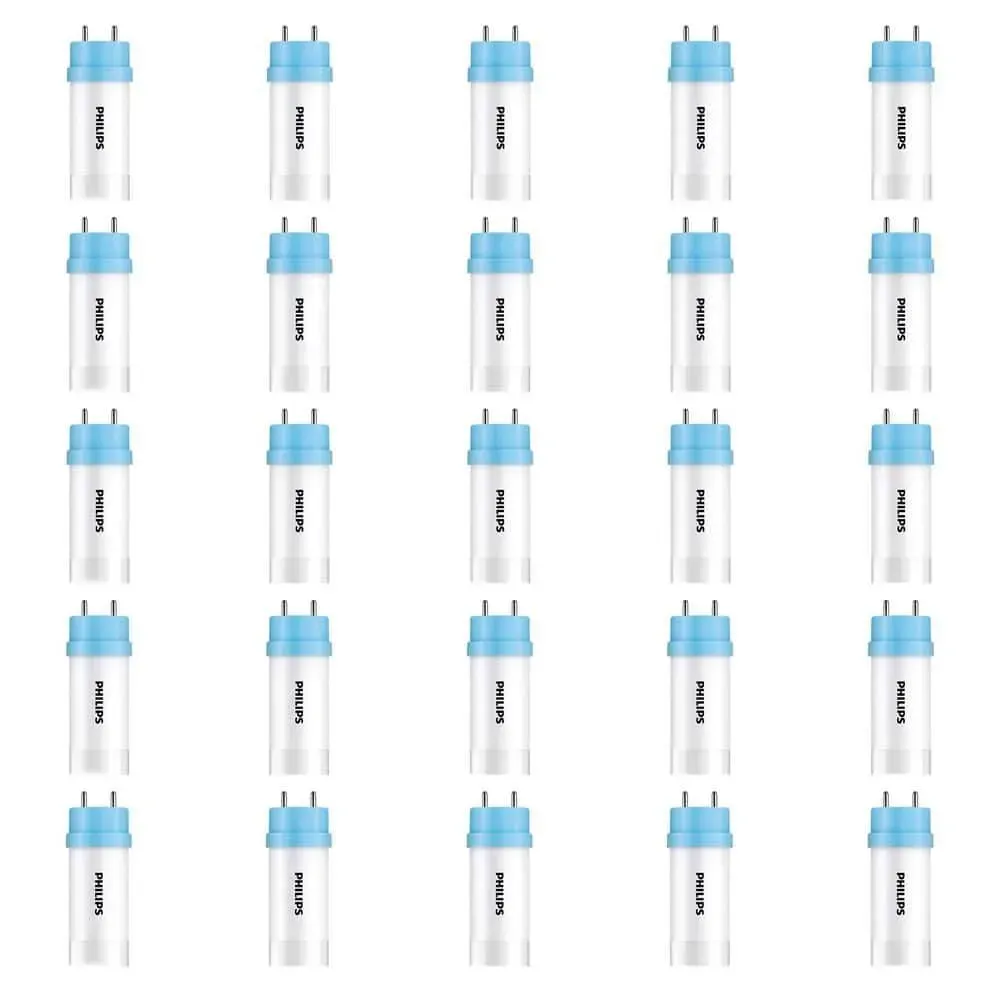 Philips 32-Watt Equivalent 48 in. T8 Type A Plug and Play Tube G13 Base LED Linear Light Bulb Cool White 4000K (25-Pack) - image 1