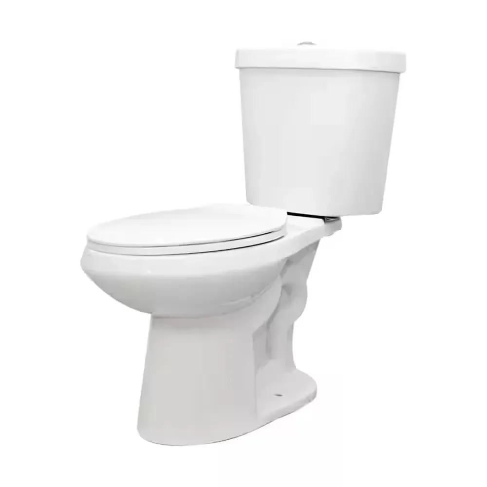 12 in. Rough In 2-Piece 1.1 GPF/1.6 GPF Dual Flush Elongated Toilet in White, Seat Included - image 1