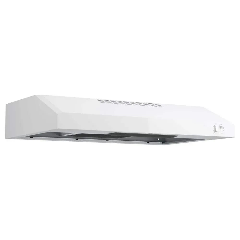 GE 30 in. Over the Range Convertible Range Hood in White - image 1