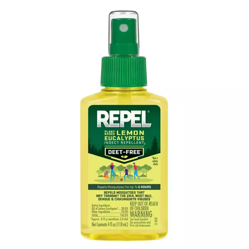 *** pack of 6 *** 4 oz. Plant-Based Mosquito and Insect Repellent DEET-Free Pump Spray Lemon Eucalyptus Scent - image 1