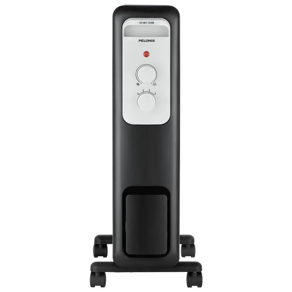 Pelonis 1,500-Watt Oil-Filled Radiant Electric Space Heater with Thermostat - image 1