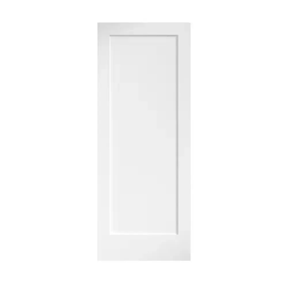 24 in. x 80 in. x 1-3/8 in. Shaker White Primed 1-Panel Solid Core Wood Interior Slab Door - image 3