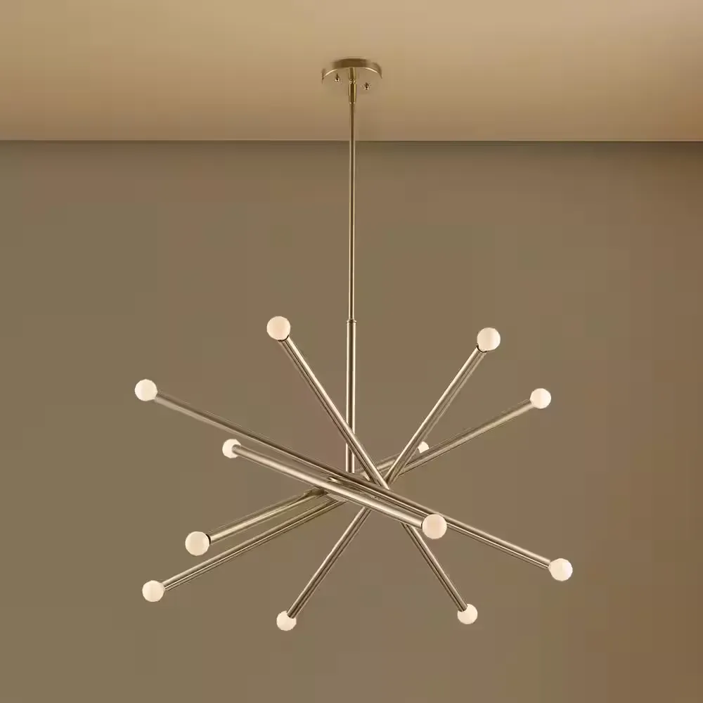 Modern 12-Light Sputnik-Style Chandelier - image 1
