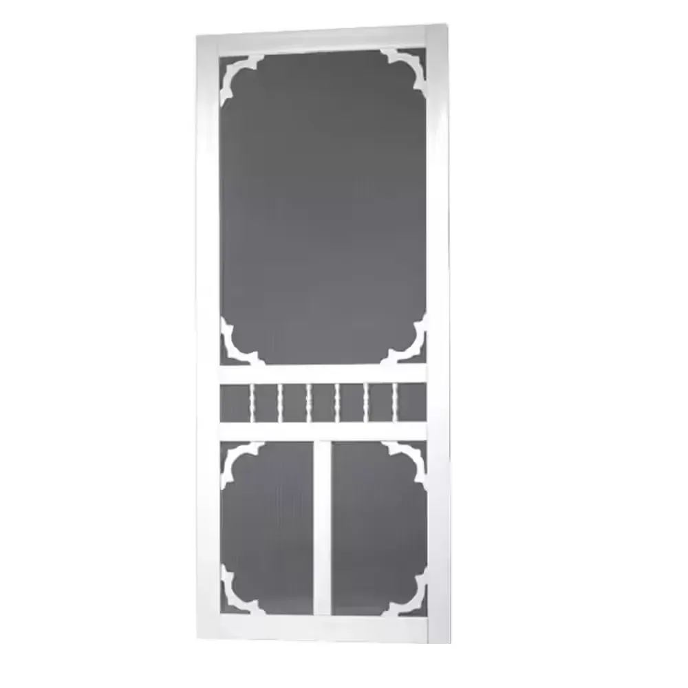 **frame is broken and the door is a bit dirty ***30 in. x 80 in. 2-Panel Square Top Left Hand Solid Core White Primed Molded Single Prehung Interior Door w/Nickel Hing - image 2