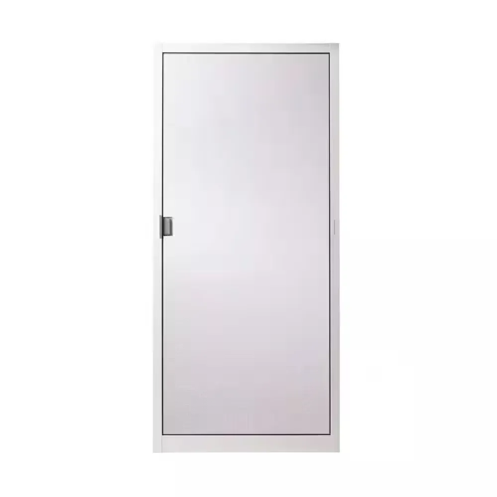 35-1/2 in. x 76  in. 400 Series White Frenchwood Gliding Patio Door, Aluminum Insect Screen - image 1