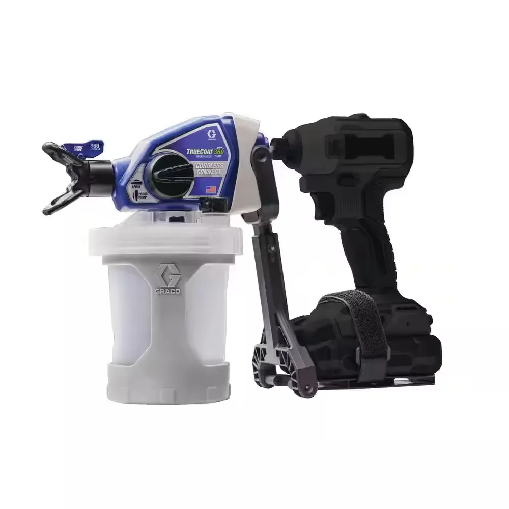 TrueCoat 360-Handheld Cordless Connect Drill Paint Sprayer with Small Project Cup - image 1
