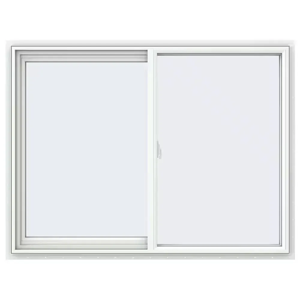 47.5 in. x 35.5 in. V-2500 Series White Vinyl Left-Handed Sliding Window with Fiberglass Mesh Screen - image 1