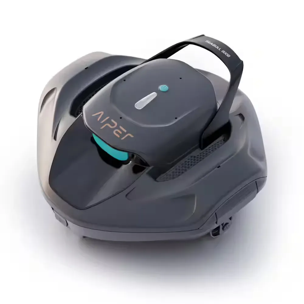 SG 800B Cordless Robotic Pool Vacuum - Automatic Pool Vacuum for Flat Above Ground Pools up to 860 sq. ft. Gray - image 1
