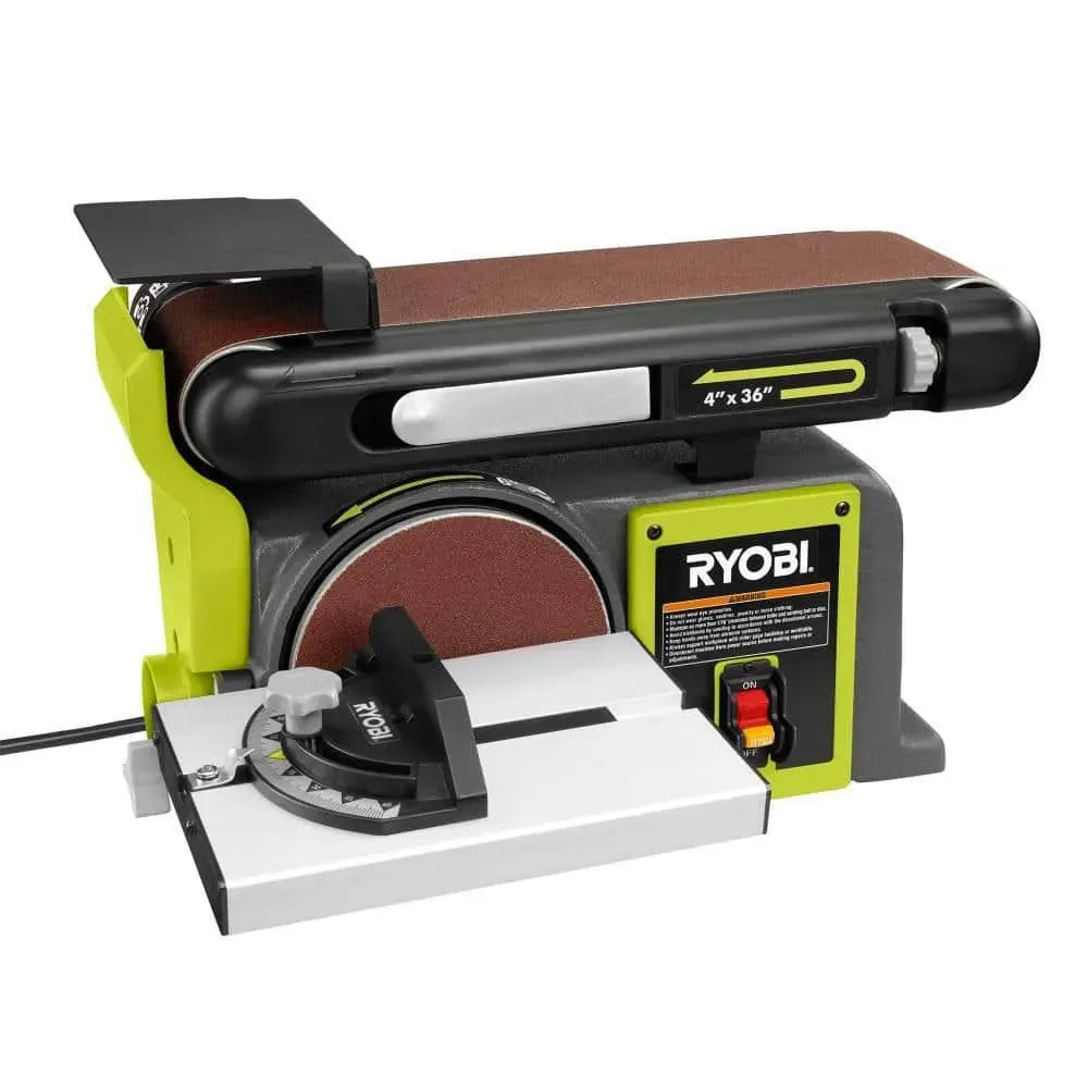 RYOBI Corded 4 in x 36 in. Belt and 6 in. Disc Sander - image 1