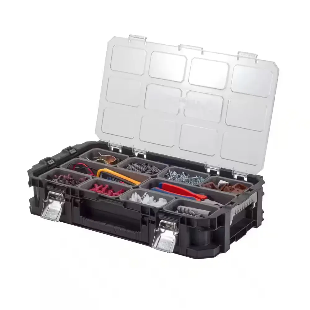 Connect Stackable Portable Heavy Duty Lightweight 10-Compartment Small Tool and Parts Organizer - image 1