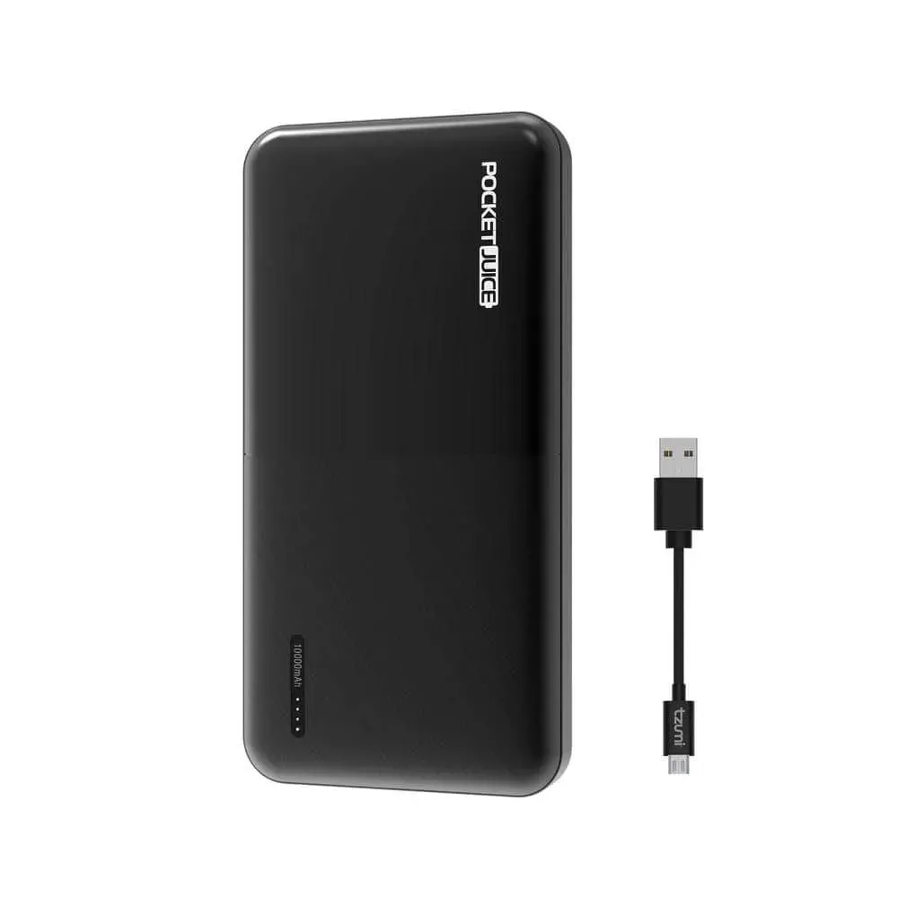 Tzumi 10,000 mAh Slim Pro Pocket Juice Portable Power Bank - image 1