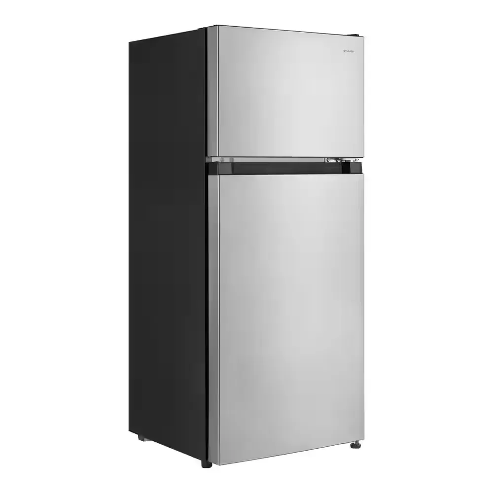 Vissani 4.5 cu. ft. 2-Door Mini Refrigerator in Platinum Steel with Freezer - image 1