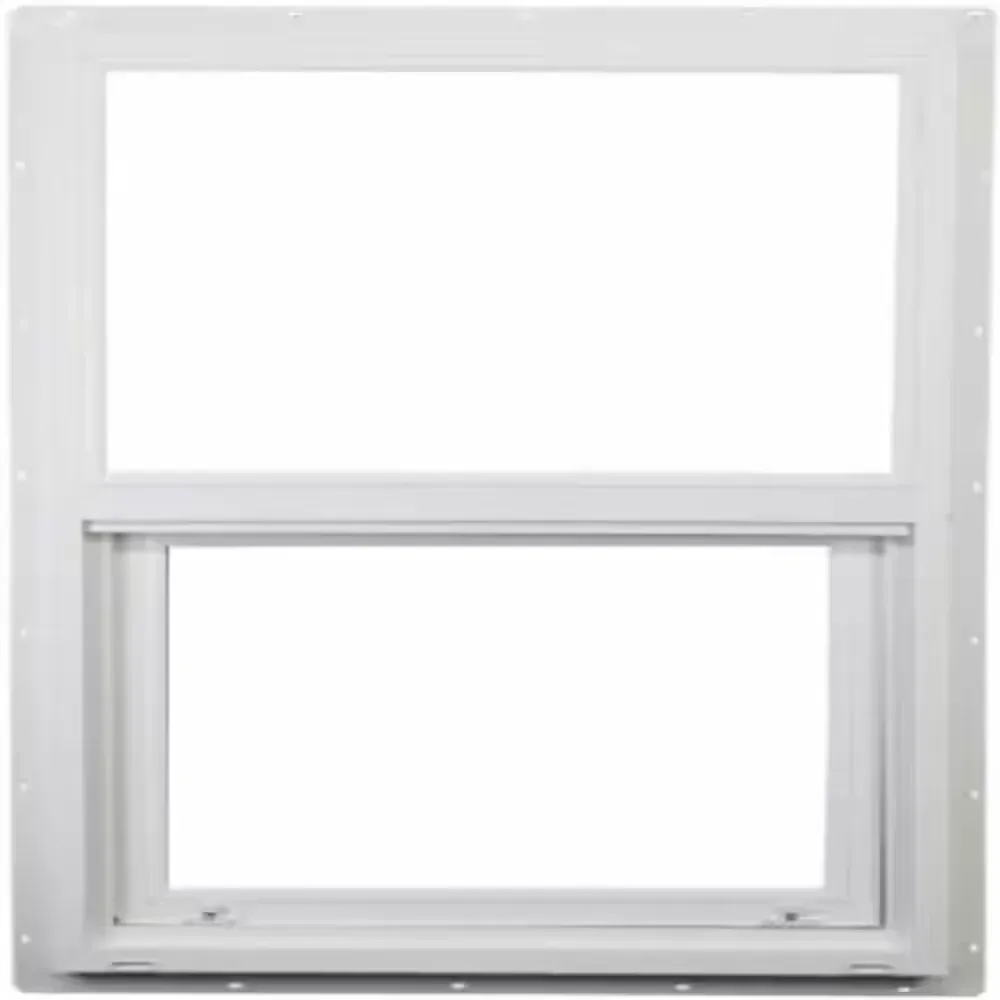 23.5 in. x 47.5 in. V-2500 Series White Vinyl Single Hung Window with Colonial Grids/Grilles - image 4