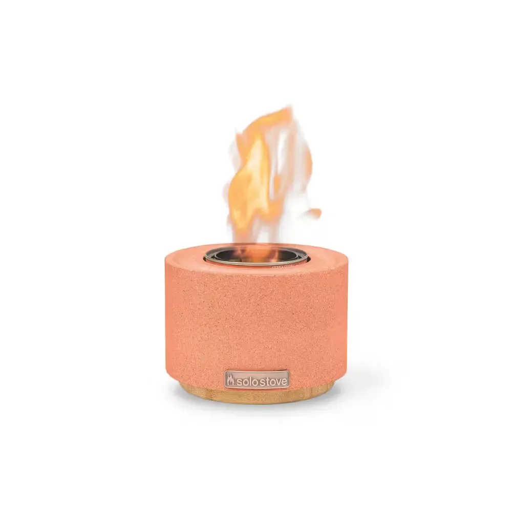 Cinder 7.25 in. Tabletop Gel Fuel Fire Bowl-Coral - image 1
