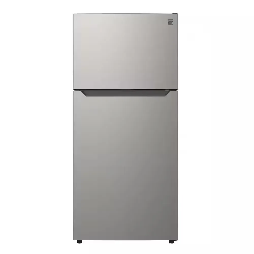 30 in. 18.1 Cu Ft Top Mount Refrigerator, Metallic Steel - image 1