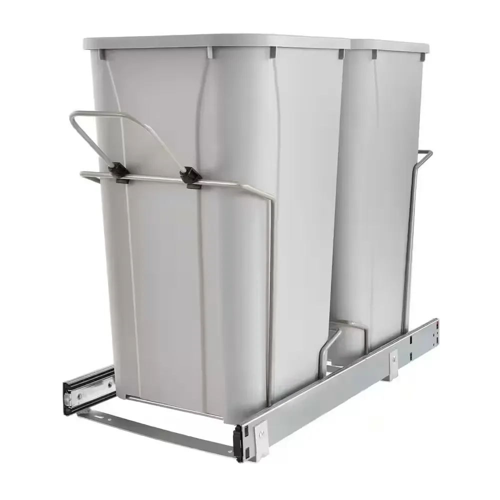 22.5 in. x 13.5 in. x 11.75 in. In Cabinet Pull Out Soft-Close 27 Qt. Trash Can - image 1