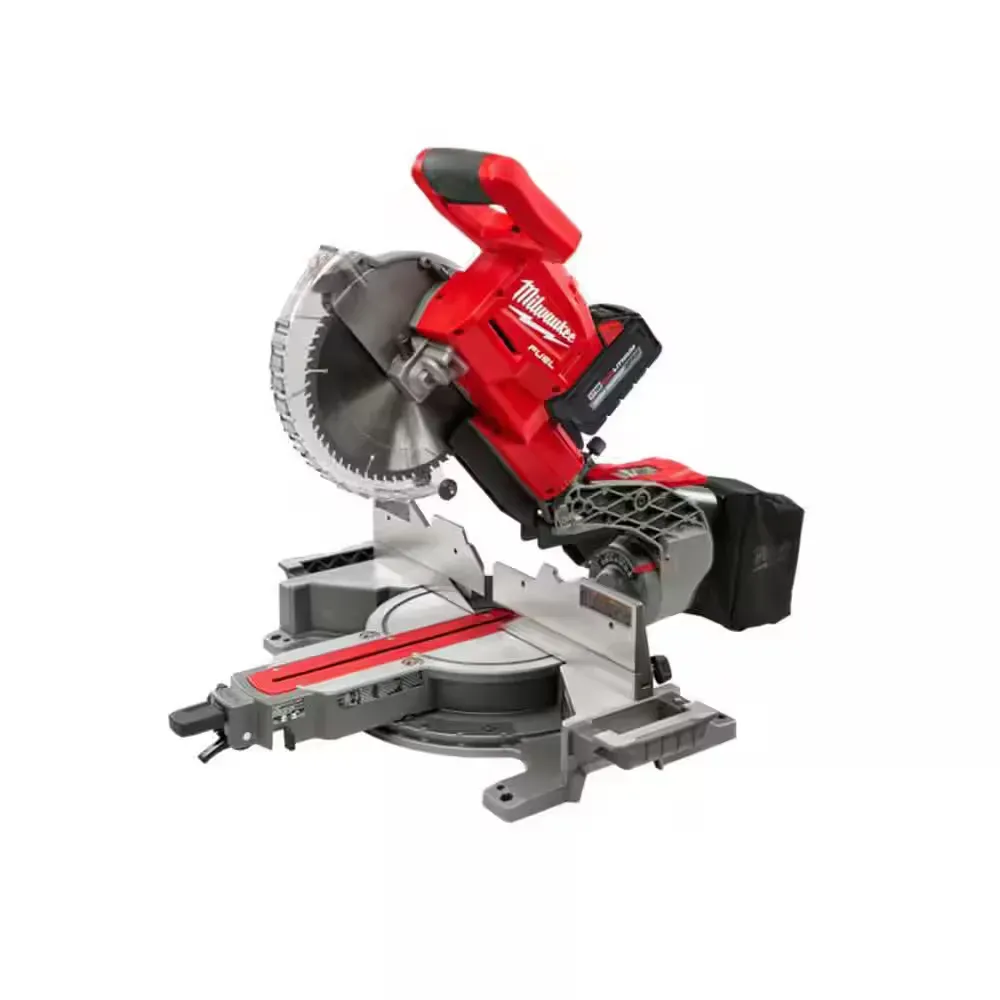M18 FUEL 18V 10 in. Lithium-Ion Brushless Cordless Dual Bevel Sliding Compound Miter Saw Kit with One 8.0 Ah Battery - image 1