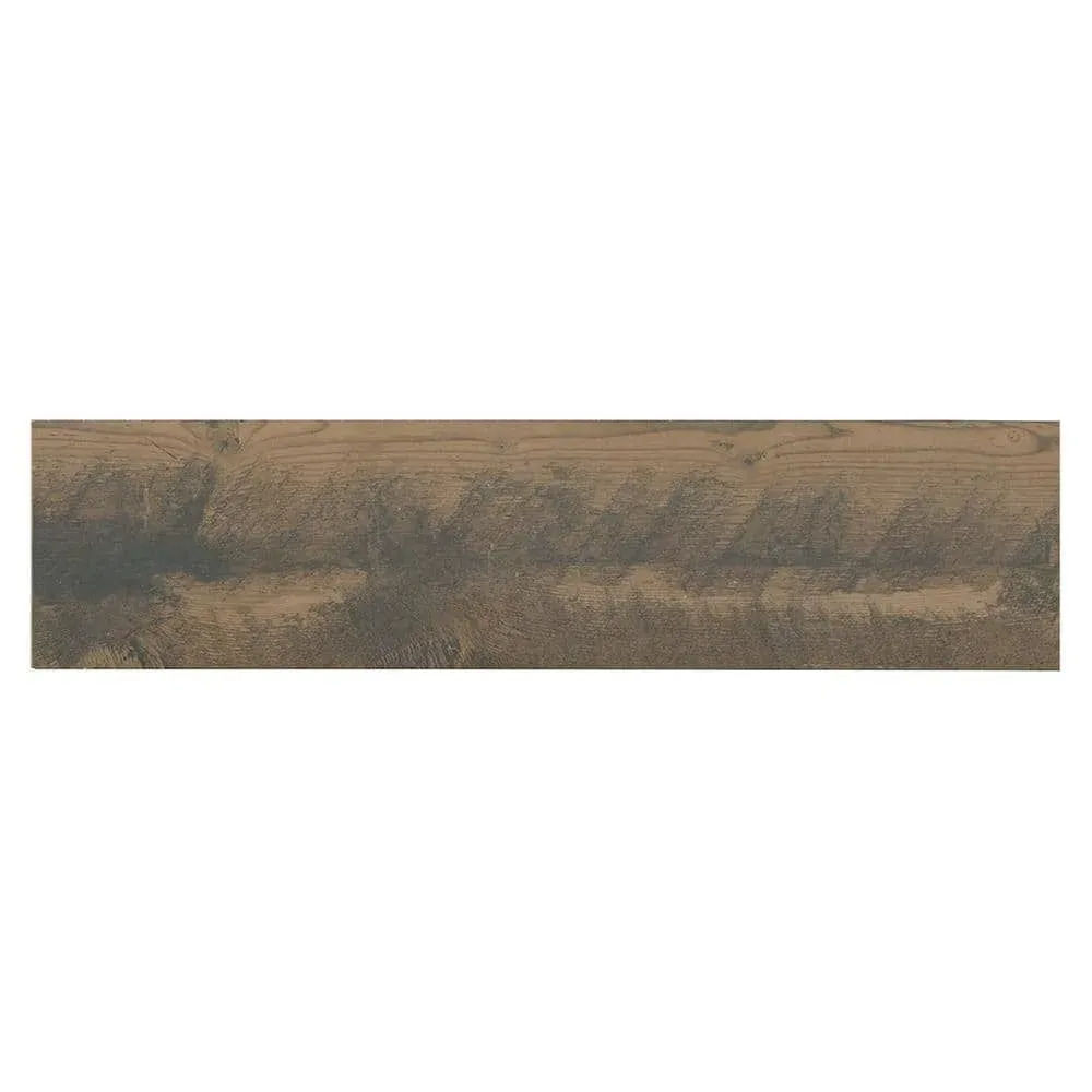 *** Pallet of 7 case (130.77 sq. ft. / case)Montagna Wood Weathered Brown 6 in. x 24 in. Porcelain Floor and Wall Tile (14.53 sq. ft. / case) - image 1