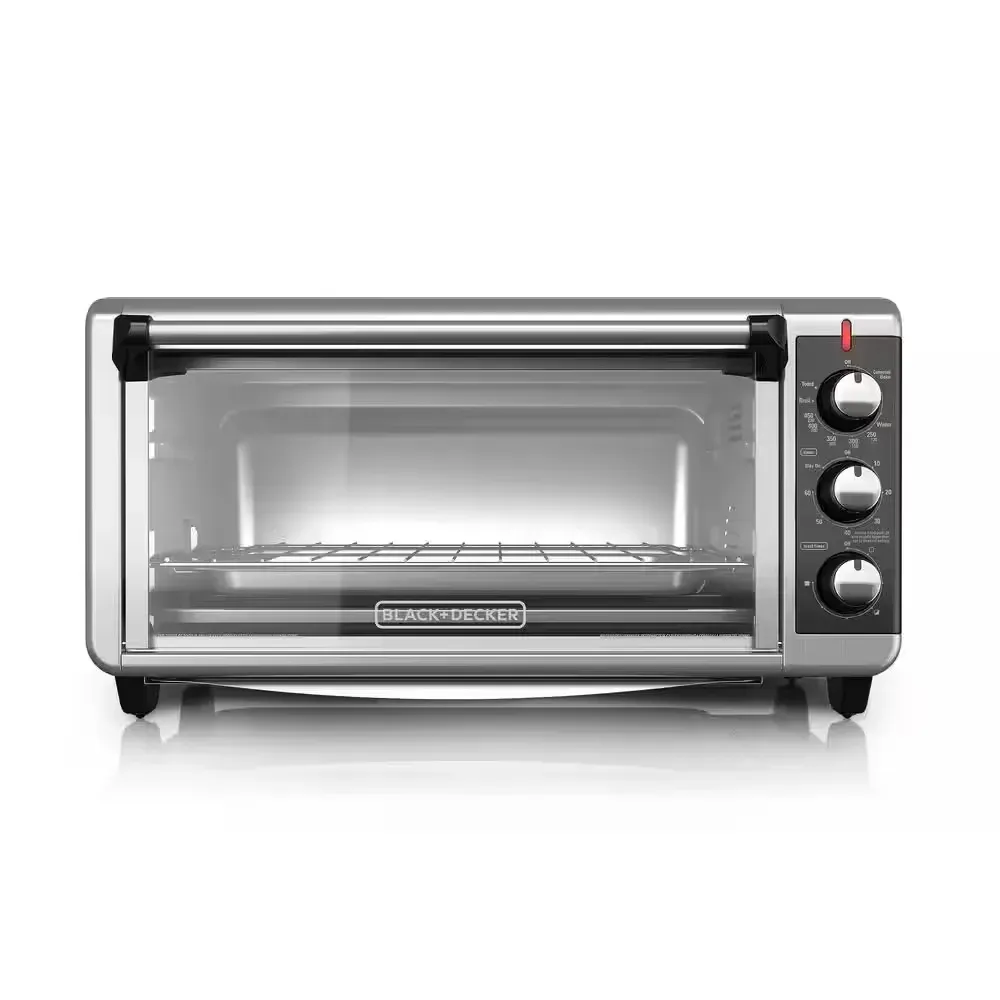 1500 W 8-Slice Stainless Steel Toaster Oven with Broiler - image 1