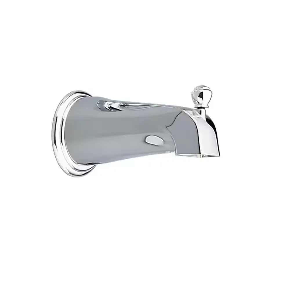 Decorative Metal Diverter Tub Spout in Chrome - image 1