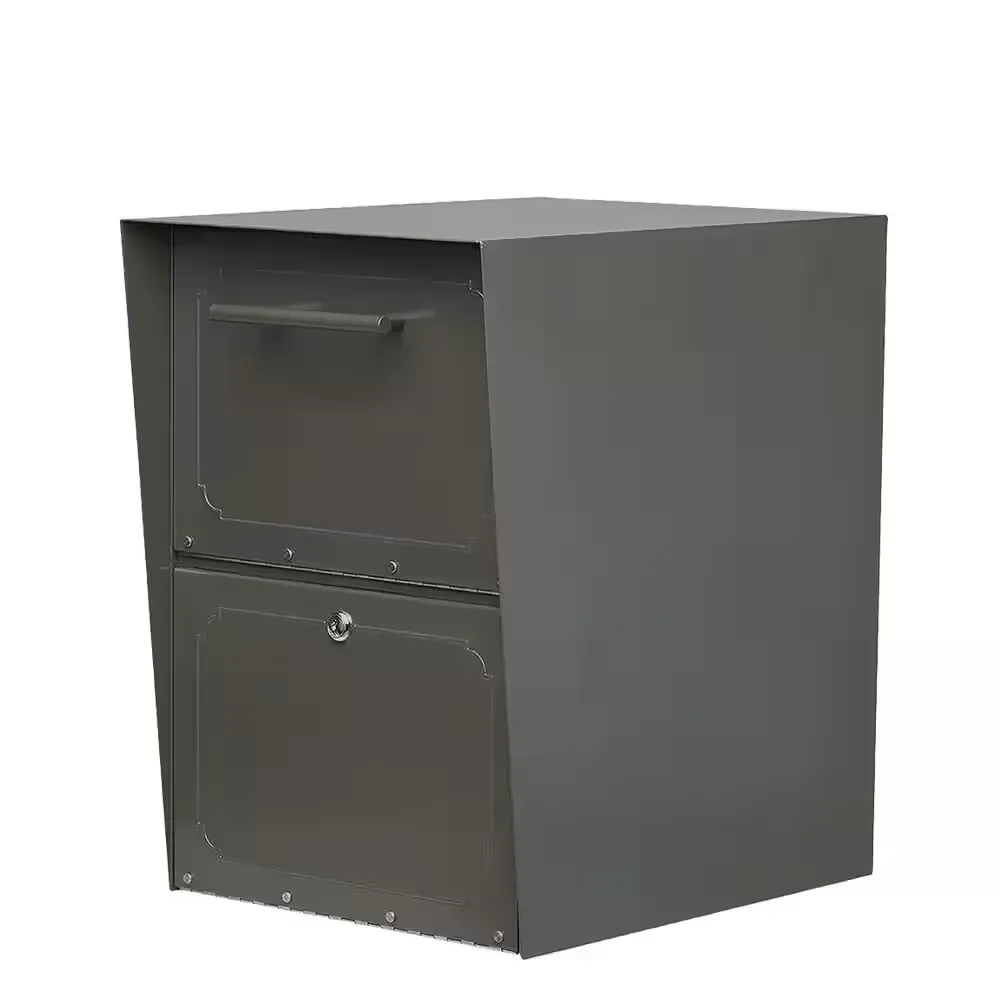 Oasis Graphite Bronze Post-Mount or Column-Mount Locking Drop Box - image 1
