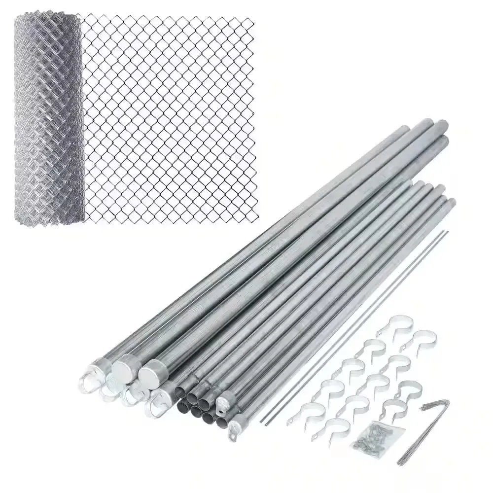 Galvanized Steel Chain Link Fence - Complete Kit - 5 x 50 ft. 11.5 AW Gauge - image 1