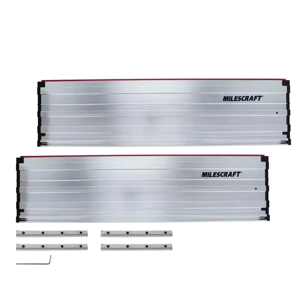 Guide Rails - 55 in. Rail Extension for Track Saw Guide. Extend Range to Over 8 ft. Includes Rail Connectors - image 1