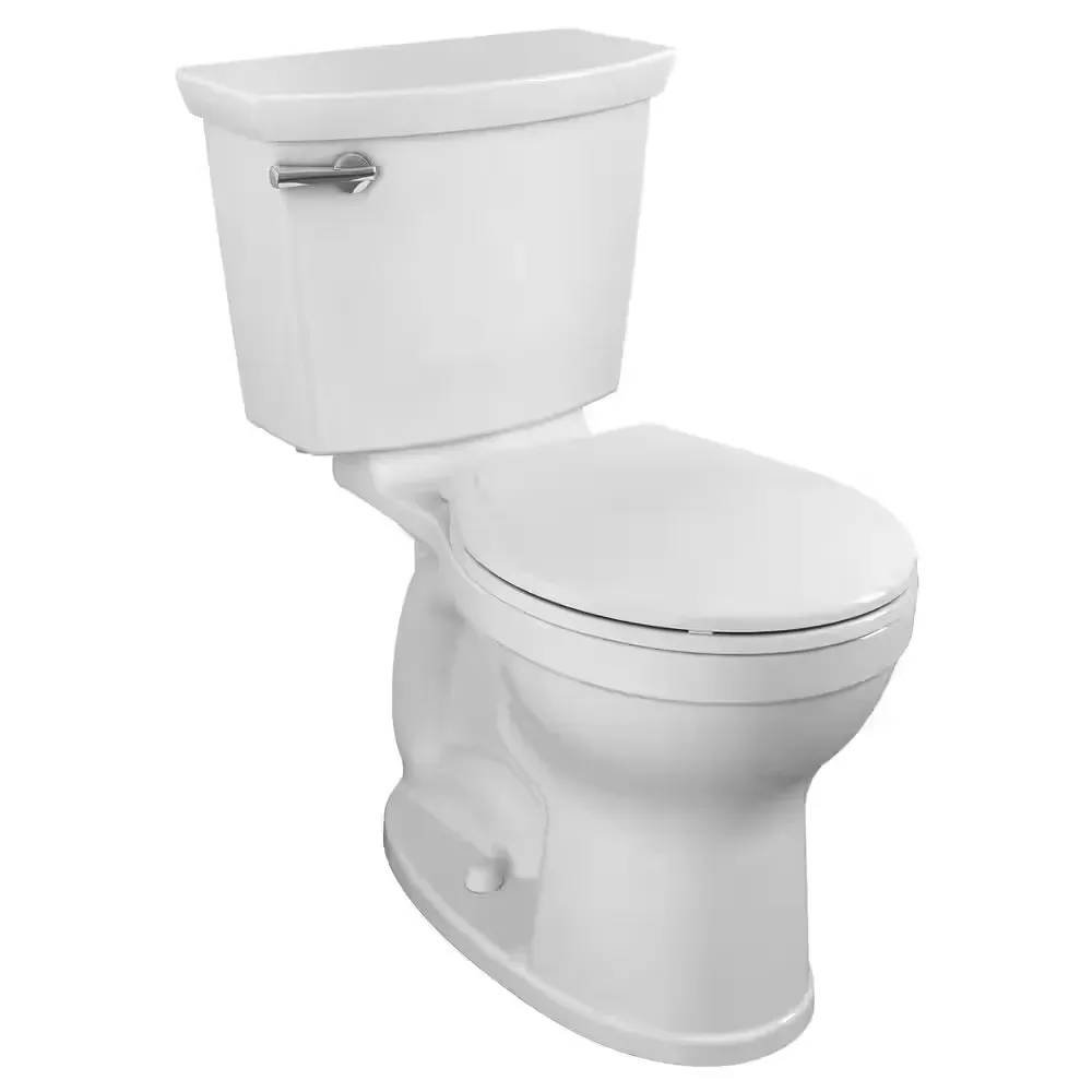 Champion Two-Piece 1.28 GPF Single Flush Round Chair Height Toilet with Slow-Close Seat in White - image 1