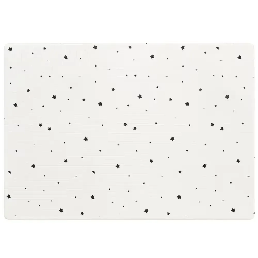 Baby Play Mat White 5 ft. x 7 ft. Baby Crawling Mat Non-Slip 1-Piece Soft Mat Indoor Polyester Machine-Made Area Rug - image 1