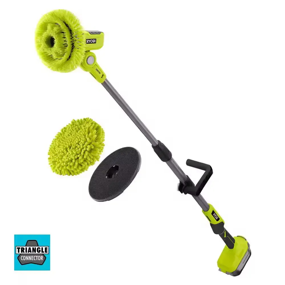 ***non functional ONE+ 18V Cordless Telescoping Power Scrubber (Tool Only) with 6 in. Knit Microfiber Kit - image 1