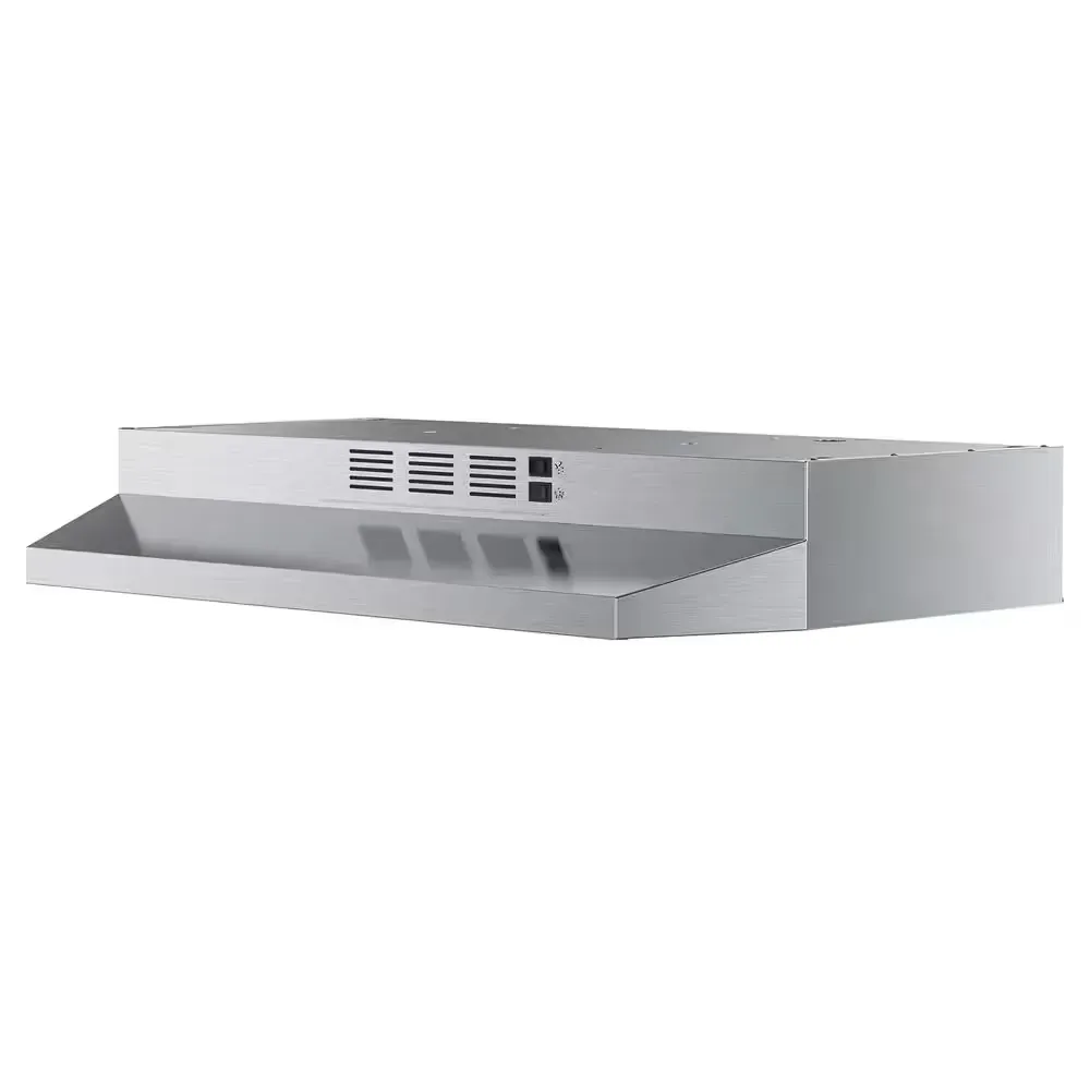 30 in. 300 CFM Ductless Under Cabinet Range Hood Exhaust Fan in Stainless Steel with LED Light and Mesh Filter - image 1