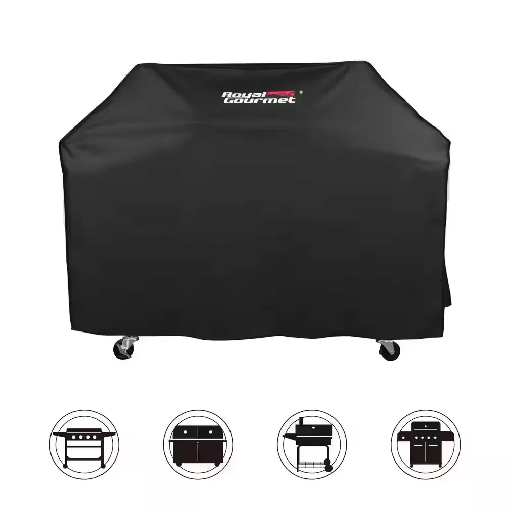 64 in. L Heavy-Duty Oxford BBQ Grill Cover - image 1
