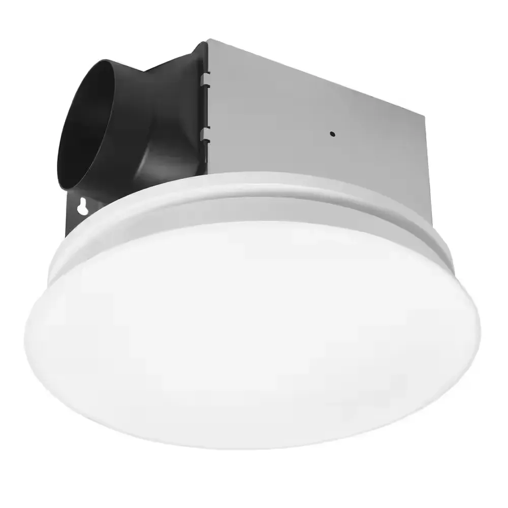80 CFM 1.1 Sones Ceiling/Wall Bathroom Exhaust Fan with Adjustable CCT LED and Night Light - image 1