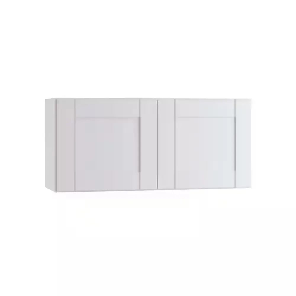 Arlington Vesper White Plywood Shaker Stock Assembled Wall Bridge Kitchen Cabinet Soft Close 24 in.W x12 in. D x12 in. H - image 1