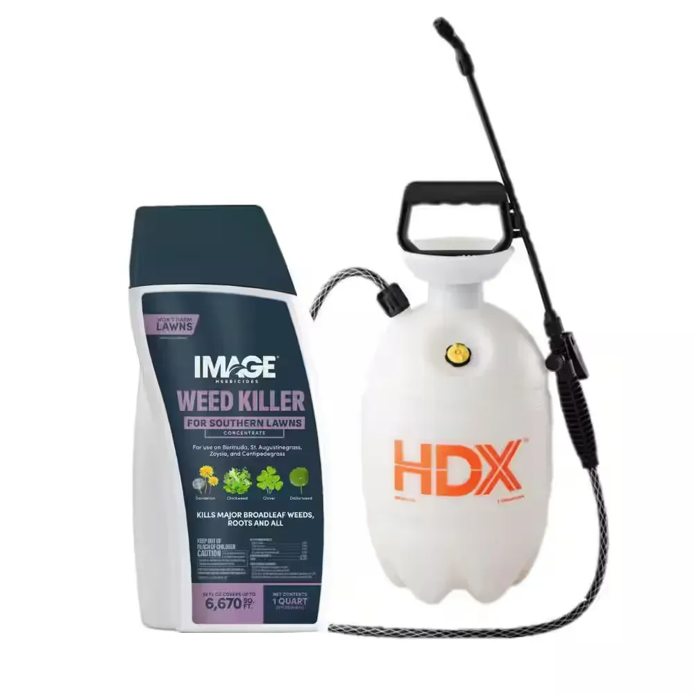 IMAGE Weed Killer for Southern Lawns (1 Qt) with HDX Pump Sprayer Bundle - image 1