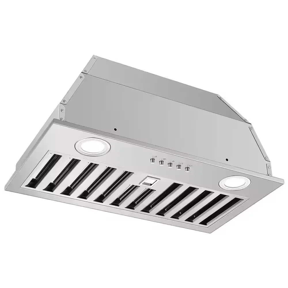 *** The range hood connector is damaged.*** Range Hood Insert 20 Inch 600 CFM Stainless Steel, Ultra-Quiet Built-in Kitchen Exhaust Hood with Dishwasher-Safe Filter - image 1