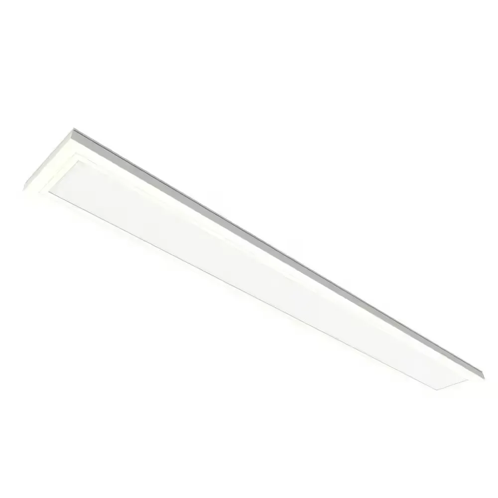 1-Pk 6 in. x 4 ft. 1900 Lumens Dimmable White Integrated LED Flat Panel Ceiling Flush Mount Fixture with Adjustable 5CCT - image 1