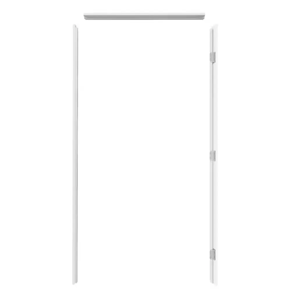 36 in. x 80 in. Primed Wood Knock Down Door Frame 3-Piece + Weatherseal Left-Handed Reversible for Interior Prehung Door - image 1