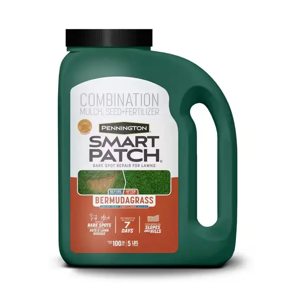 ***pack of 4***Smart Patch Bermudagrass 5 lb. 100 sq. ft. Grass Seed Bare Spot Repair with Mulch and Fertilizer - image 1