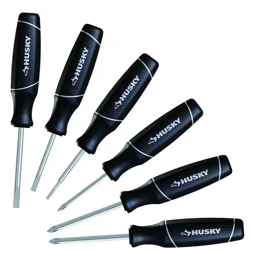 Husky Screwdriver Set with Phillips and Slotted Tips (6-Piece) - image 1