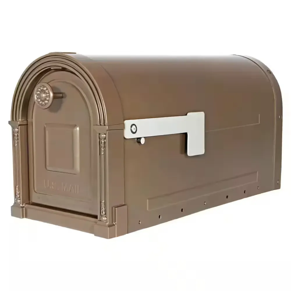Garrison Venetian Bronze, Large, Steel, Post Mount Mailbox - image 1
