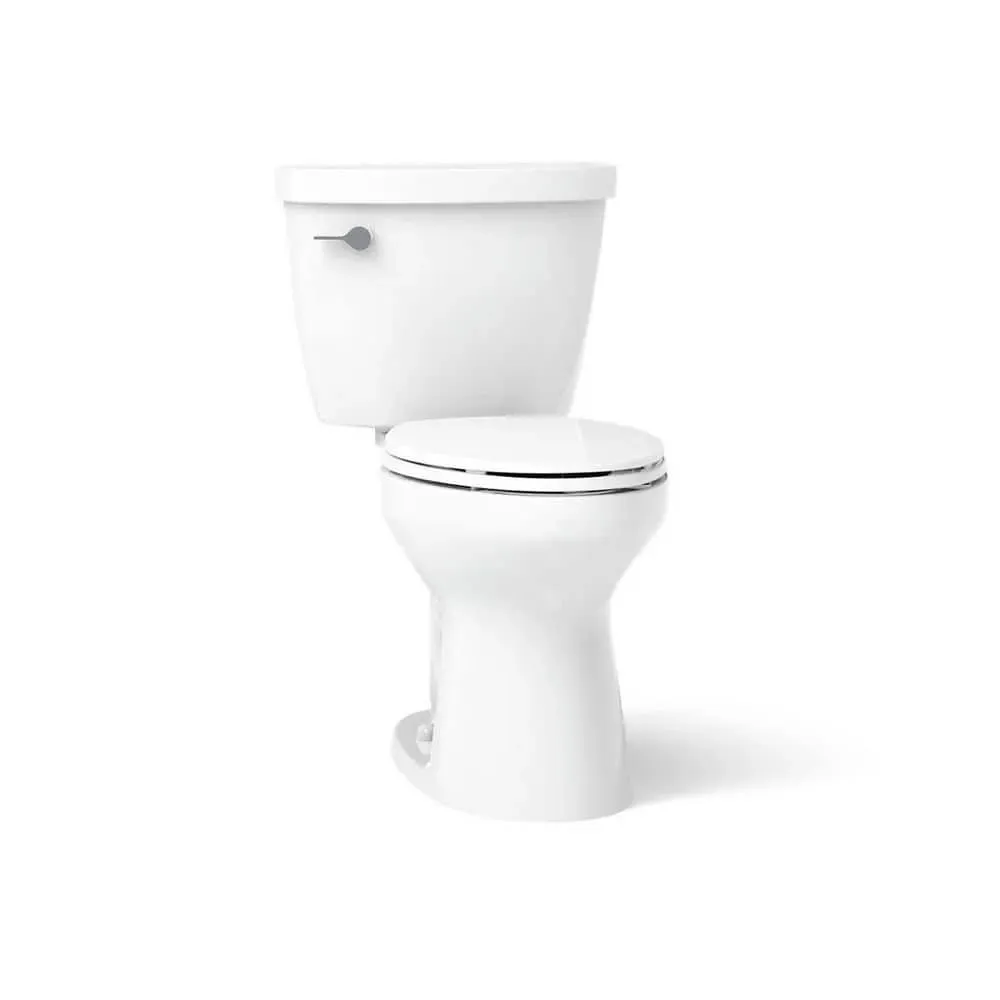 KOHLER Cimarron 12 in. Rough In 2-Piece 1.28 GFP Single Flush Elongated Toilet in White with Soft Close Seat - image 1