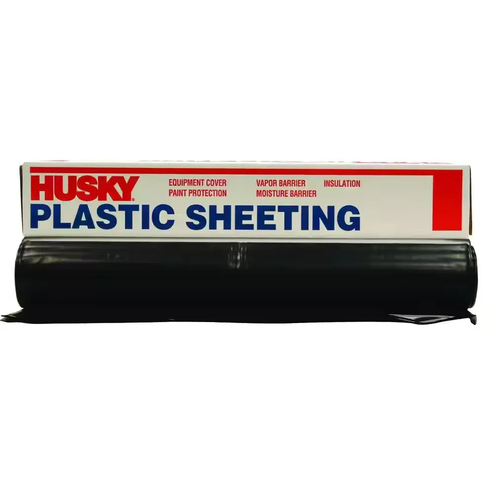 20 ft. x 50 ft. Black 4 mil Plastic Sheeting - image 1