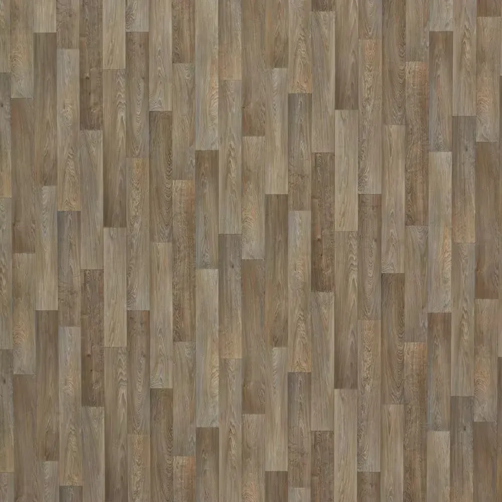 Greyed Oak Wood 10 MIL x 12 ft. Wide x Cut to Length Waterproof Vinyl Sheet Flooring - image 1