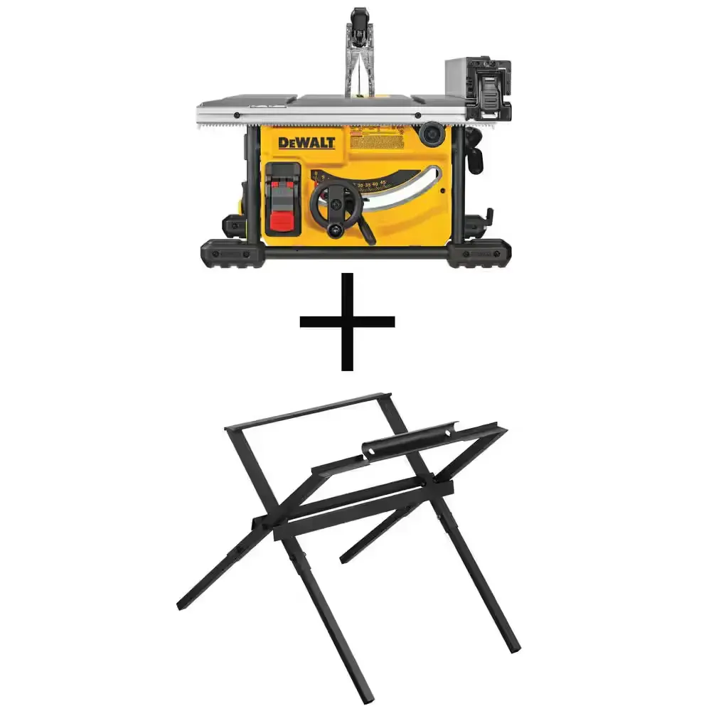 15 Amp Corded 8-1/4 in. Compact Jobsite Table Saw and Compact Table Saw Stand - image 2