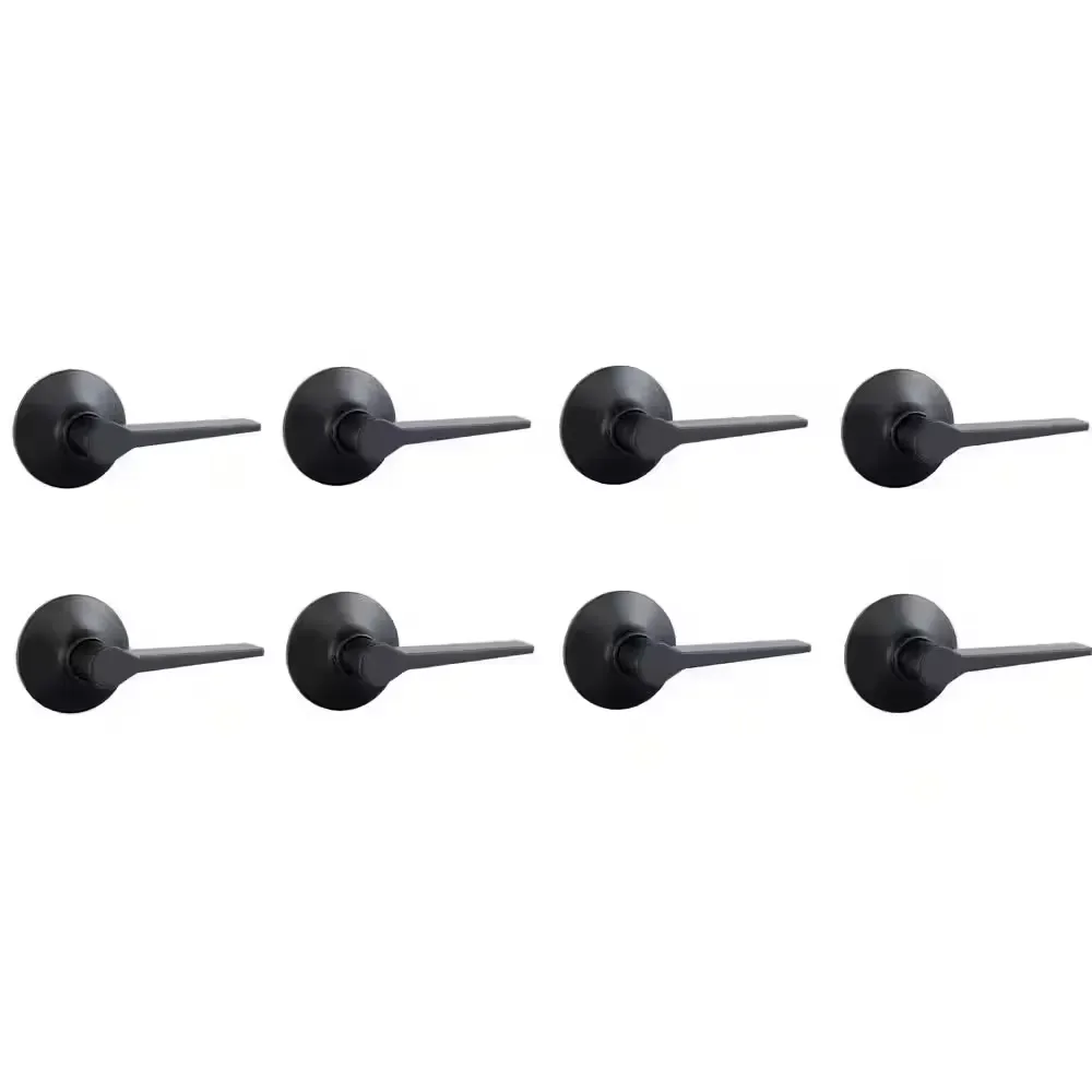Freedom Matte Black Hall/Closet Door Lever 8-Pack - image 1